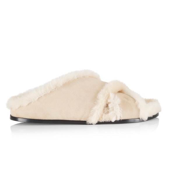 BRAND NEW! Lafayette 148 Claney Shearling Slide - Picture 2 of 4